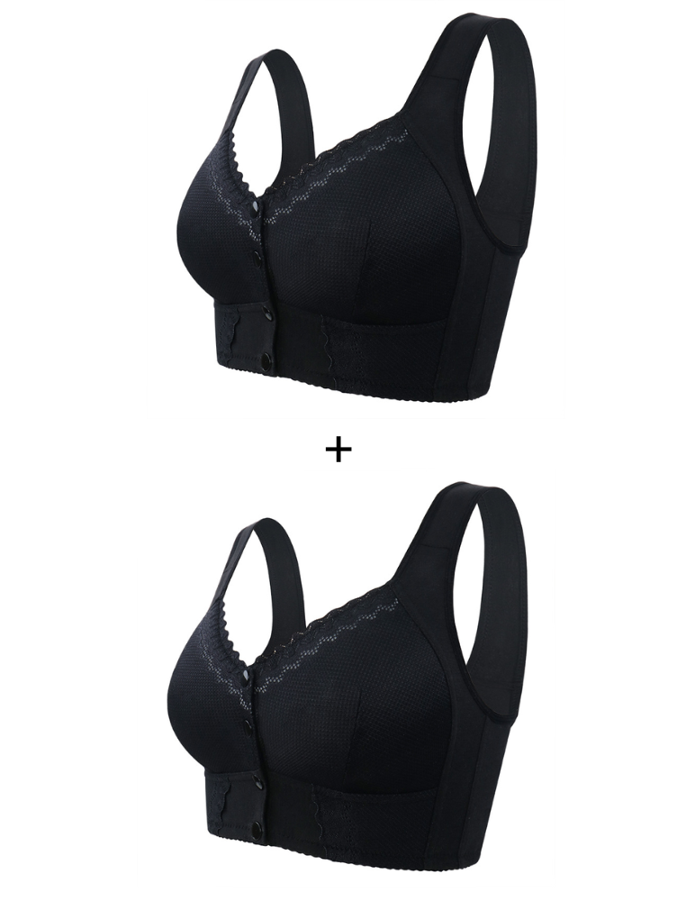 Compre 1 Leve 2: Sutiã Rendado Fechamento Frontal